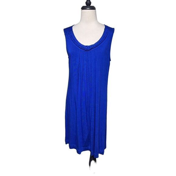Soma NWT Saphire Blue Knit Tank Dress Size Large - Picture 1 of 5